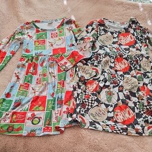 Girls Grinch Themed Dresses
